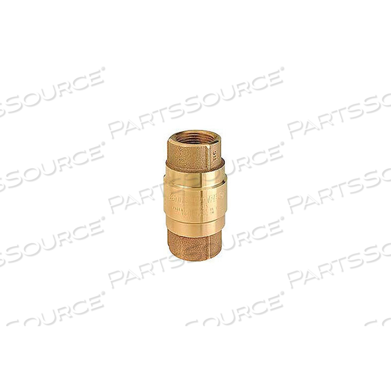 1-1/2" FNPT BRASS CHECK VALVE WITH EPD RUBBER POPPET 