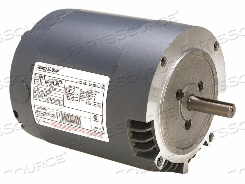 MOTOR SPLIT PH 1/12 HP 850 115V 56CZ ODP by Regal Beloit America, Inc. (Century Electric Motors) MOTOR SPLIT PH 1/12 HP 850 115V 56CZ ODP by Regal Beloit America, Inc. (Century Electric Motors)