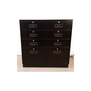 TELLER PEDESTAL CABINET - 6 DRAWERS 2 LEGAL DRAWERS 37"W X 19"D X 38-1/2"H CHAMPAGNE by Fenco