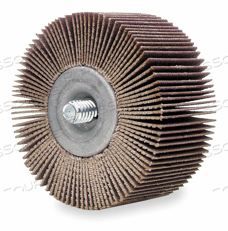 J0624 FLAP WHEEL CA 1X1X1/4-20 SHANK 180G by Merit