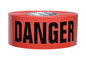 BARRICADE TAPE RED/BLACK 1000 FT X 3 IN by Presco