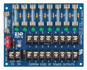 POWER DISTRIBUTION BOARD 8 OUTPUT FUSED by Securitron