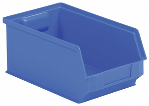 HOPPER BIN STACKABLE BLUE 6IN.W 20IN.L. by SSI Schaefer