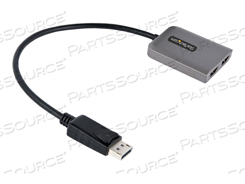 DP TO DUAL HDMI MST HUB, DUAL HDMI 4K 60HZ, DISPLAYPORT MULTI MONITOR ADAPTER WITH 1FT (30CM) CABLE, DP 1.4 MULTI STREAM TRANSPORT HUB, DSC by StarTech.com Ltd. DP TO DUAL HDMI MST HUB, DUAL HDMI 4K 60HZ, DISPLAYPORT MULTI MONITOR ADAPTER WITH 1FT (30CM) CABLE, DP 1.4 MULTI STREAM TRANSPORT HUB, DSC by StarTech.com Ltd.
