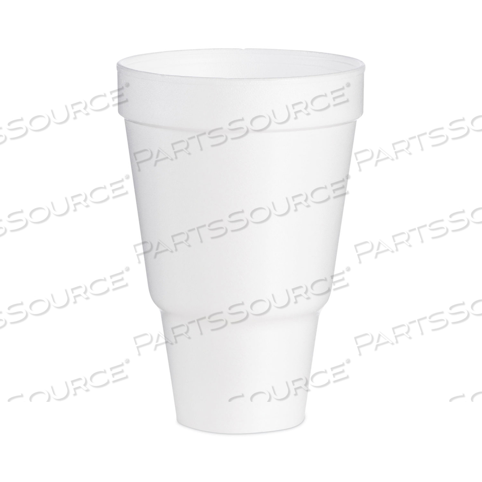 FOAM DRINK CUPS, 32 OZ, TAPERED BOTTOM, WHITE by Dart Container Corporation FOAM DRINK CUPS, 32 OZ, TAPERED BOTTOM, WHITE by Dart Container Corporation