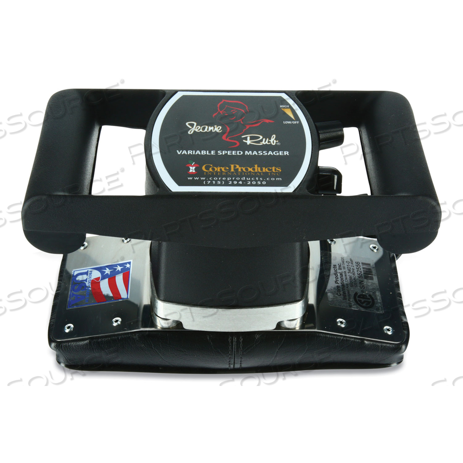 JEANIE RUB MASSAGERS, 3 X 3 X 24, 1400 TO 4600 RPM, RED/BLACK 