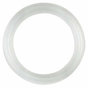 GASKET SIZE 3/4 IN TRI-CLAMP SILICONE by Rubberfab