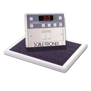 FLUSH-MOUNTED IN-FLOOR SCALE, 825 LB/375 KG, WITH STANDARD WEIGHT (LB/KG), PRINTER AND EXTERNAL READOUT by Scale-Tronix