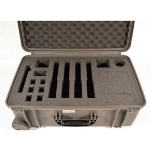 PISTOL CASE WATERTIGHT, 4 PISTOL CAPACITY, 20-1/8"X16-1/8"X10-1/8" GRAY by Quick Fire Cases