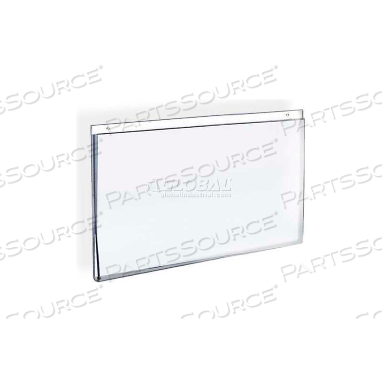 HORIZONTAL WALL MOUNT ACRYLIC SIGN HOLDER, 11" X 8.5"- PKG QTY 10 by Azar International