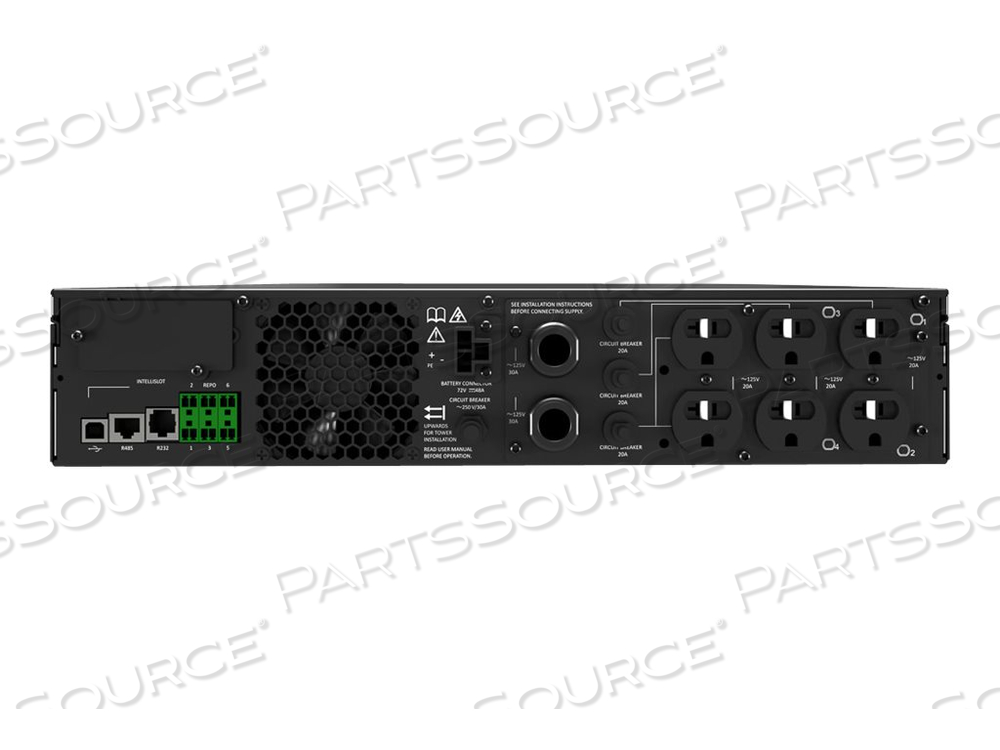 LIEBERT GXT5, UPS (RACK-MOUNTABLE / EXTERNAL), AC 120 V, 2700 WATT, 3000 VA, LEAD ACID, RS-232, USB, OUTPUT CONNECTORS: 6, 2U by Vertiv