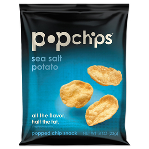 POTATO CHIPS, SEA SALT FLAVOR, 0.8 OZ BAG, 24/CARTON by Popchips