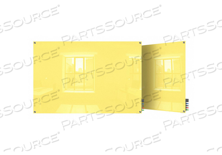DRY ERASE BOARD NON-MAGNETIC GLASS 36 W by Ghent DRY ERASE BOARD NON-MAGNETIC GLASS 36 W by Ghent