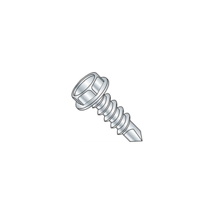 1/4-14 X 1" PROFERRED SELF-DRILLING SCREW - IND. HEX WASHER UNSLOTTED HEAD - ZINC - PKG OF 5 LBS by Brighton Best