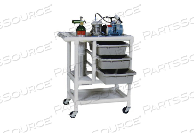 PVC NON-MAGNETIC MRI CRASH CART 