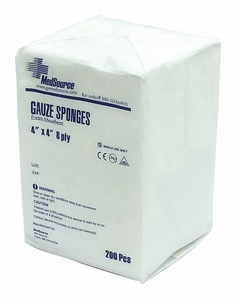 GAUZE PAD NON-STERILE COTTON WHTE PK4000 by Medsource GAUZE PAD NON-STERILE COTTON WHTE PK4000 by Medsource