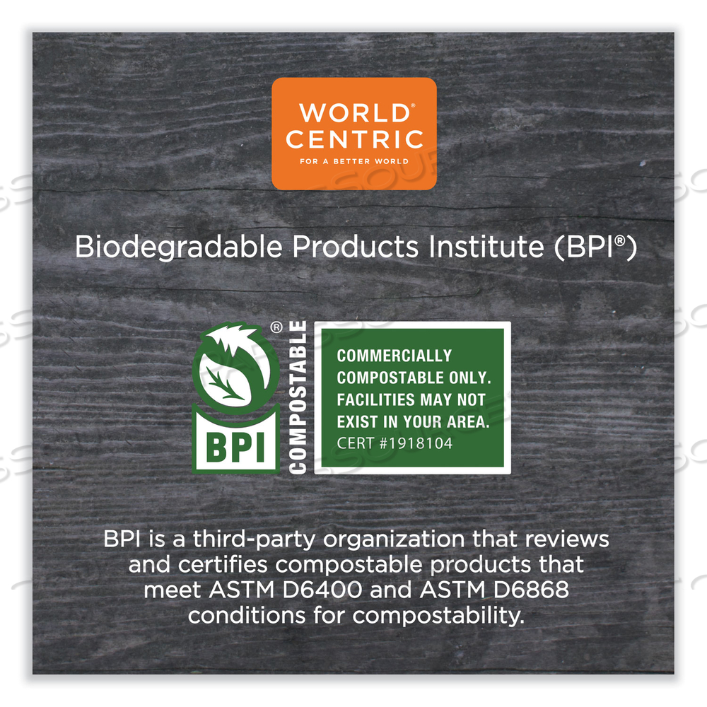 NO TREE RECTANGULAR CONTAINERS, 16 OZ, 4.7 X 6.8 X 1.6, NATURAL, SUGARCANE by World Centric