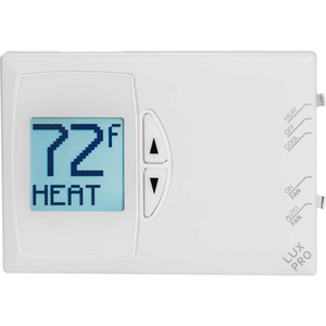 LOW VOLTAGE DIGITAL NON-PROGRAMMABLE THERMOSTAT - 1 STAGE HEAT AND COOL 24 VAC by LUX