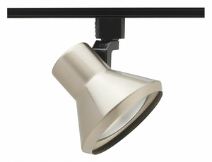 75-WATT FLARED STEPS SATIN CHROME TRACK LIGHTING HEAD by Juno Lighting Group