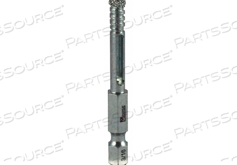 DIAMOND GRIT HOLE SAW 3/16 IN DIA. by MK Morse DIAMOND GRIT HOLE SAW 3/16 IN DIA. by MK Morse