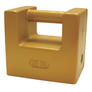 WEIGHT, CAST IRON, 5.5 IN X 7.09 IN X 7.63 IN, 25 KG by Rice Lake Weighing Systems