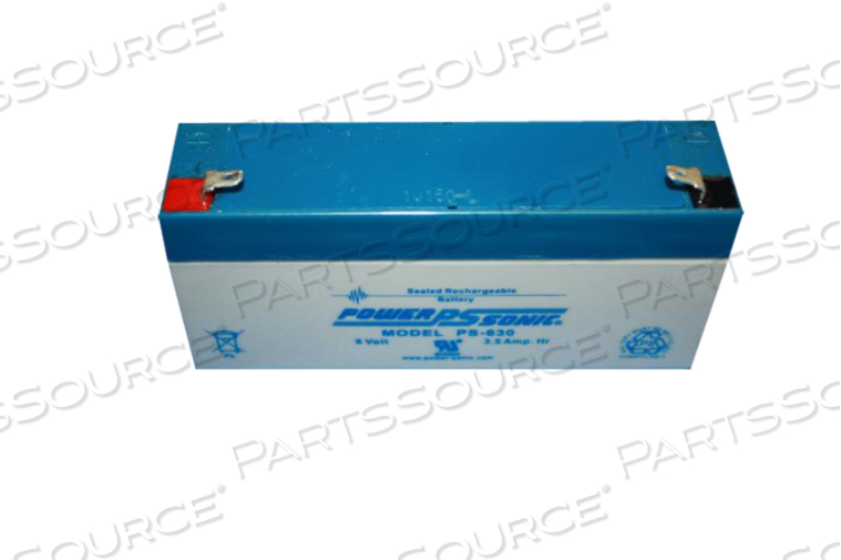 BATTERY, SEALED LEAD ACID, 6V, 3.5 AH, 0.187 IN by GE Medical Systems Information Technology (GEMSIT)