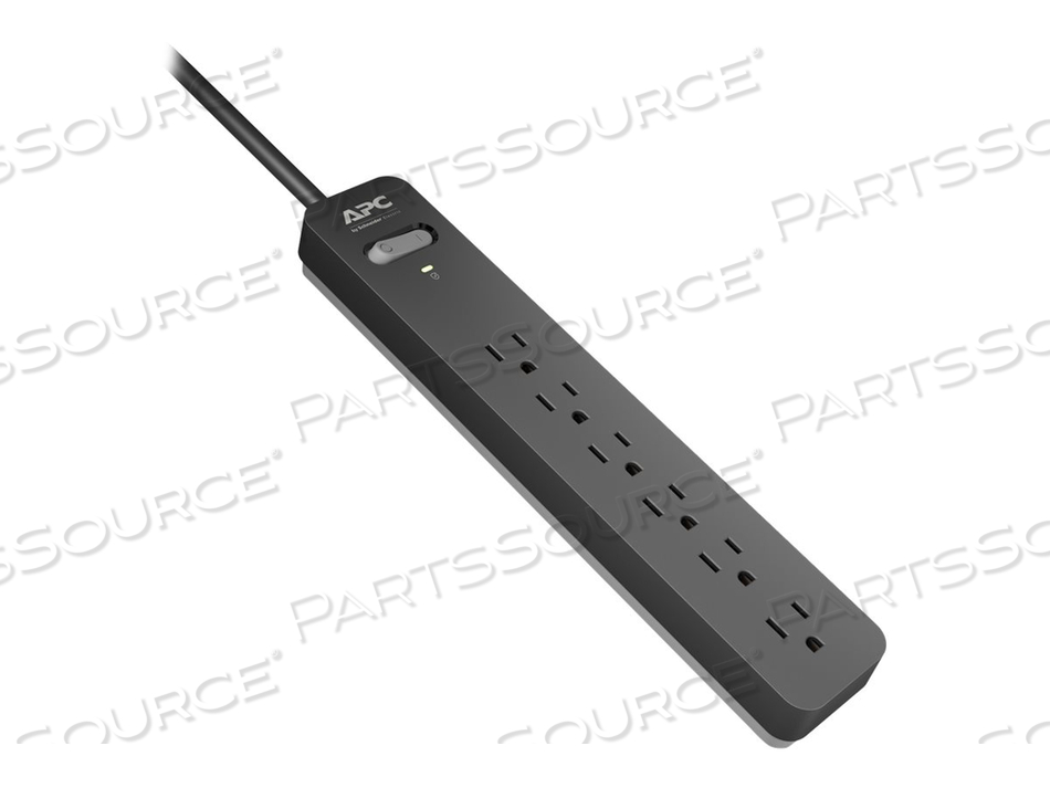 APC ESSENTIAL SURGEARREST PE610 - SURGE PROTECTOR - AC 120 V - OUTPUT CONNECTORS: 6 - 10 FT 