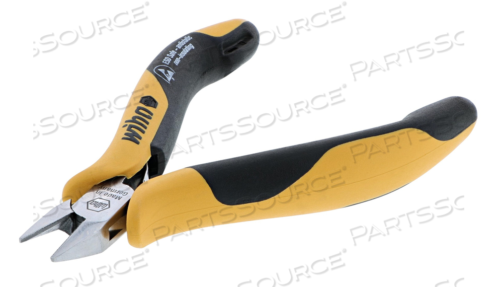 ESD SAFE PRECISION TAPERED HEAD SEMI FLUSH CUTTERS by Wiha Tools