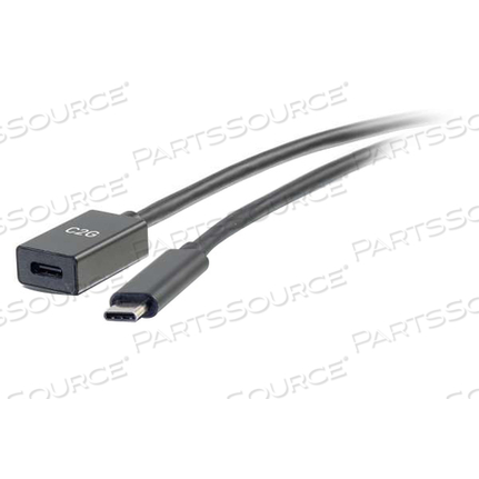 3FT L BLACK USB-C MALE TO USB-C FEMALE EXTENSION CABLE by Legrand AV (C2G) 3FT L BLACK USB-C MALE TO USB-C FEMALE EXTENSION CABLE by Legrand AV (C2G)