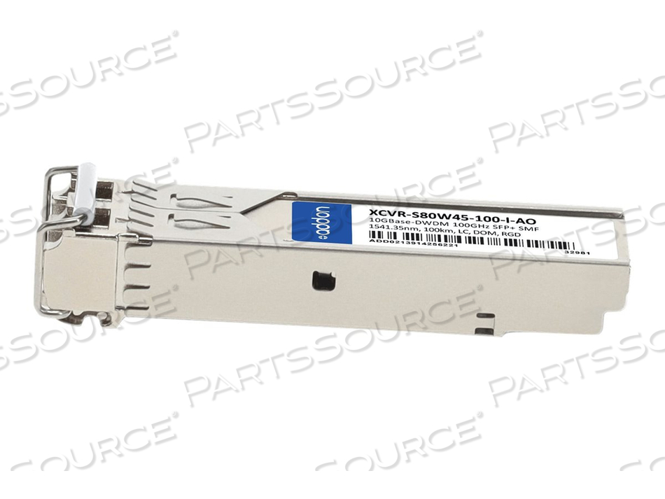 ADDON, SFP+ TRANSCEIVER MODULE (EQUIVALENT TO: CIENA XCVR-S80W45-100-I), 10 GIGE, 10GBASE-DWDM, LC SINGLE-MODE, UP TO 62.2 MILES, 1541.35 NM by ADDON