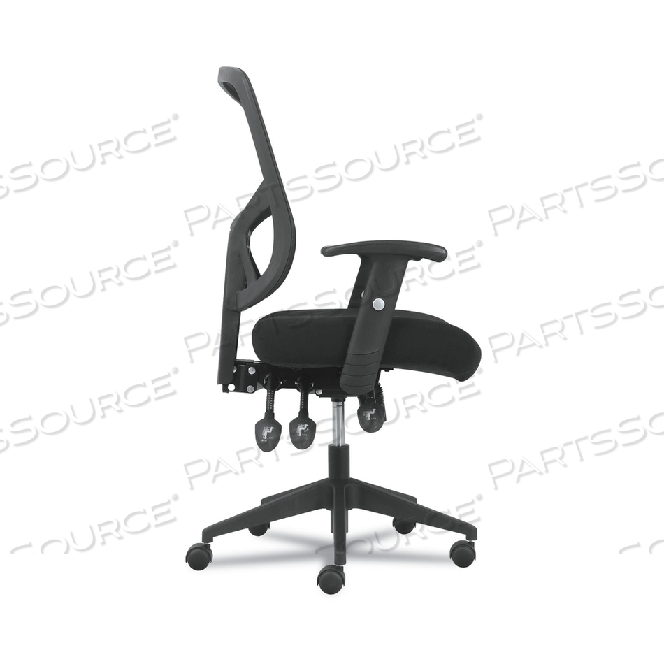 1-TWENTY-ONE HIGH-BACK TASK CHAIR, SUPPORTS UP TO 250 LB, 16" TO 19" SEAT HEIGHT, BLACK 