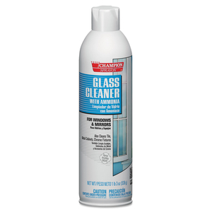 CHAMPION SPRAYON GLASS CLEANER WITH AMMONIA, 19 OZ AEROSOL SPRAY, 12/CARTON by Chase Products Co.