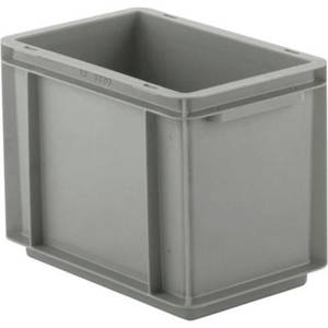 EURO-FIX SOLID CONTAINER EF3220 - 12" X 8" X 9", GRAY by SSI Schaefer