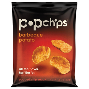 POTATO CHIPS, BBQ FLAVOR, 0.8 OZ BAG, 24/CARTON by Popchips