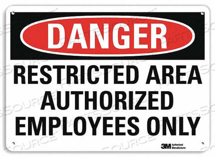 DANGER SIGN 4 HOLE MOUNT 10IN W X 7IN H by Lyle Signs Inc. DANGER SIGN 4 HOLE MOUNT 10IN W X 7IN H by Lyle Signs Inc.