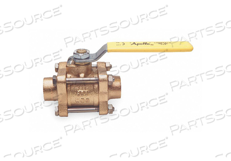 BRONZE BALL VALVE INLINE SWEAT 3/4 IN by Apollo Valves (a Conbraco Company)