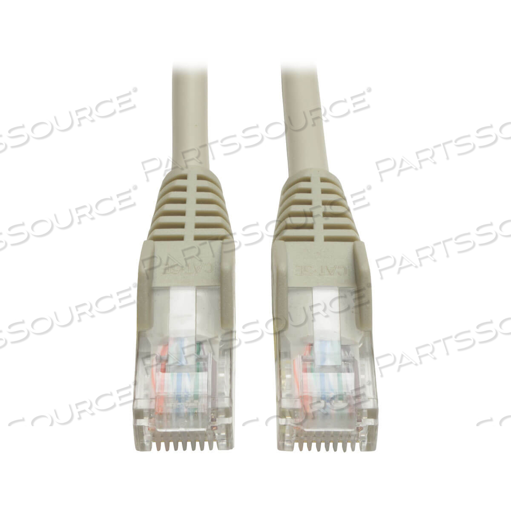 ETHERNET CABLE, CAT5E 350 MHZ SNAGLESS MOLDED (UTP) (RJ45 M/M), POE, GRAY, 12 FT by Tripp Lite