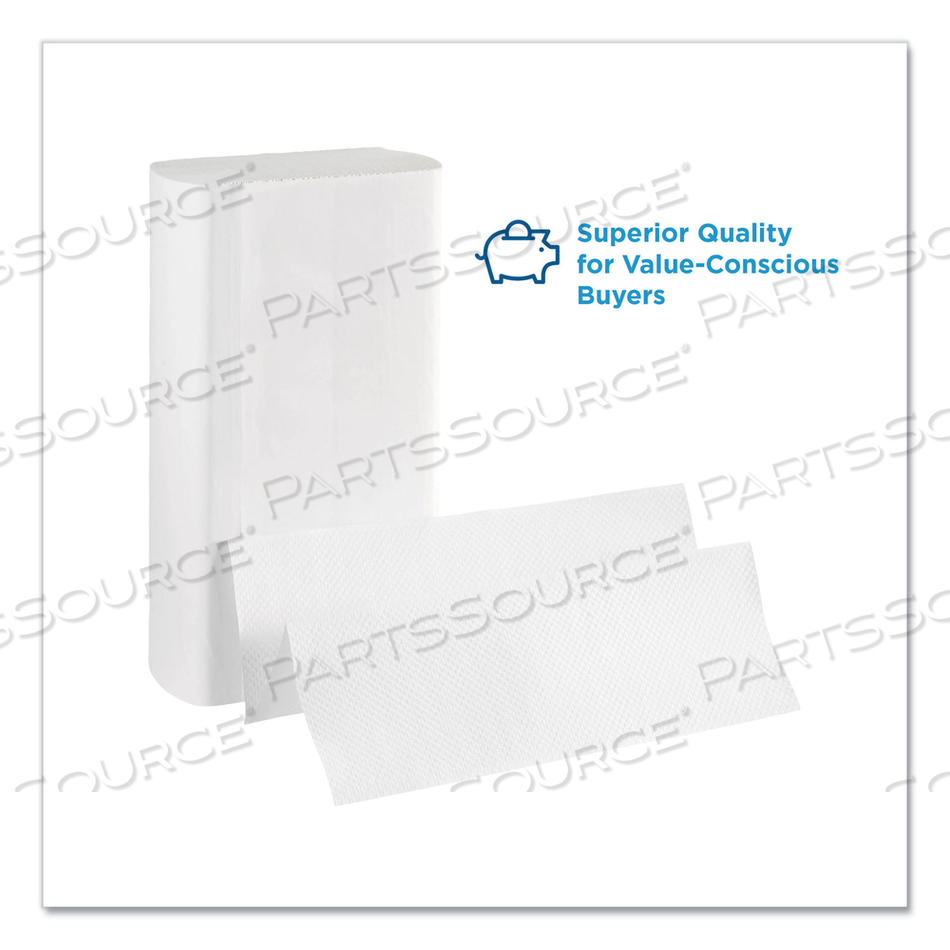 PACIFIC BLUE SELECT FOLDED PAPER TOWELS, 9.2 X 9.4, WHITE by Georgia-Pacific PACIFIC BLUE SELECT FOLDED PAPER TOWELS, 9.2 X 9.4, WHITE by Georgia-Pacific