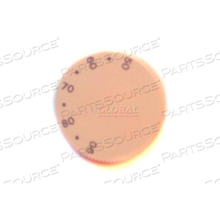 HORIZONTAL KNOB, MARKED F - FOR T155 & T167 THERMOSTATS, PACKAGE OF 10 by PECO