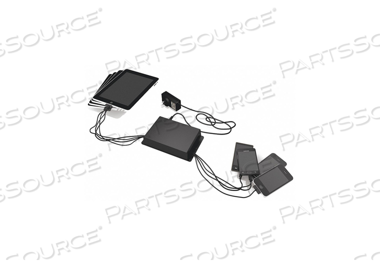 CHARGING STATION DESKTOP 8 DEVICES by Kwikboost CHARGING STATION DESKTOP 8 DEVICES by Kwikboost