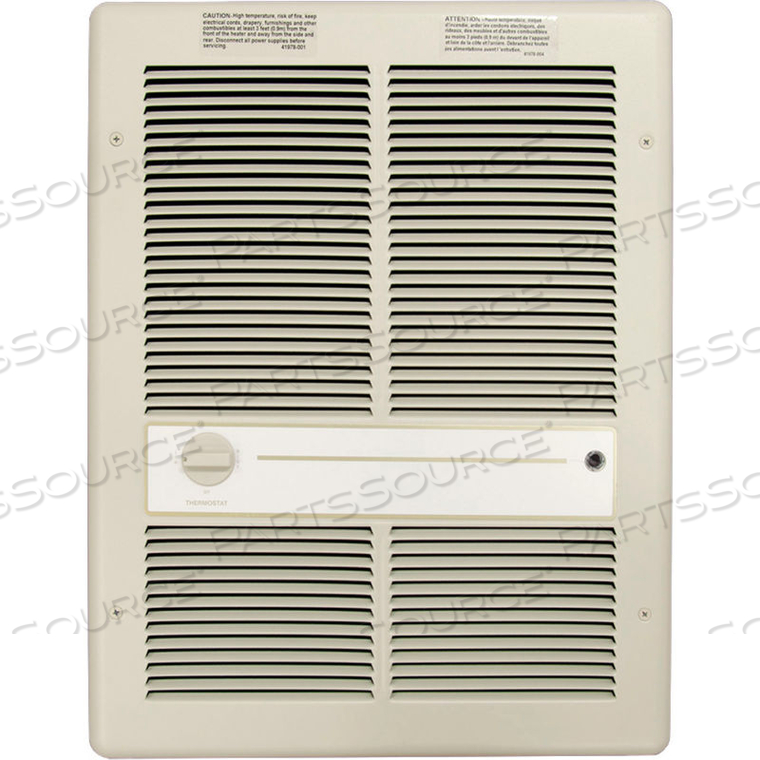 FAN FORCED WALL HEATER - 2000W 277V IVORY by TPI Corporation