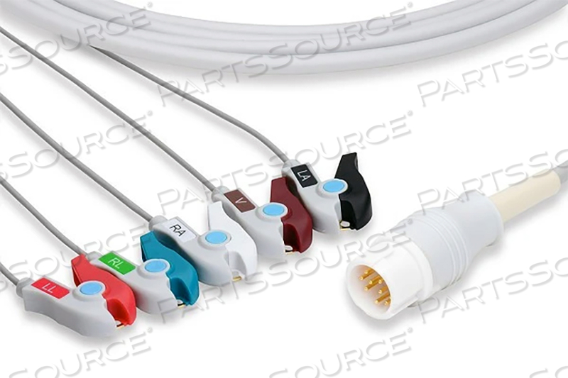 5 LEAD 10 FT SHIELDED ECG CABLE 