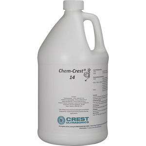 CHEM CREST 14 GENERAL PURPOSE WASH SOLUTION - 4 X 1 GALLON BOTTLE - CREST ULTRASONIC by Crest Ultrasonics