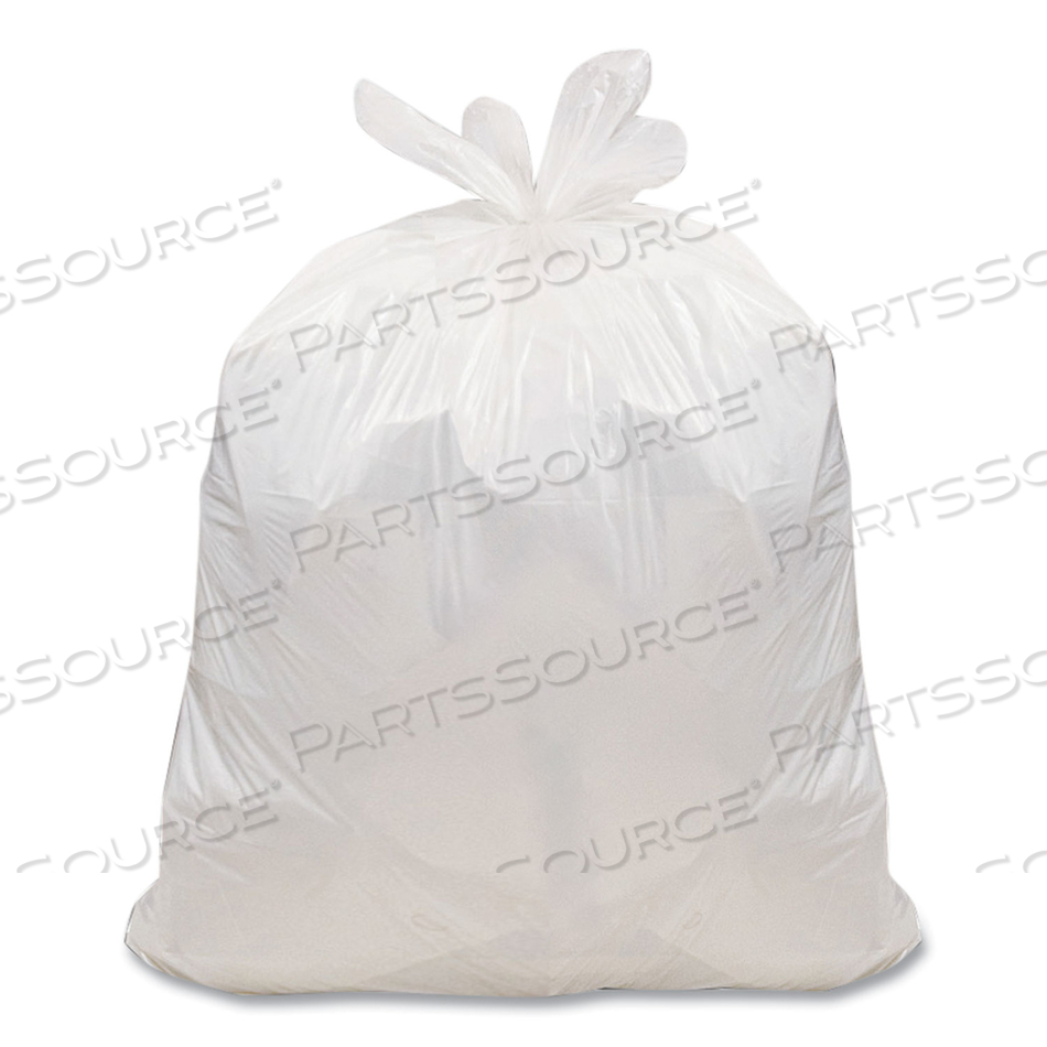 SUPER VALUE PACK, 8 GAL, 0.6 MIL, 22" X 24", WHITE, 130 BAGS/BOX, 6 BOXES/CARTON 