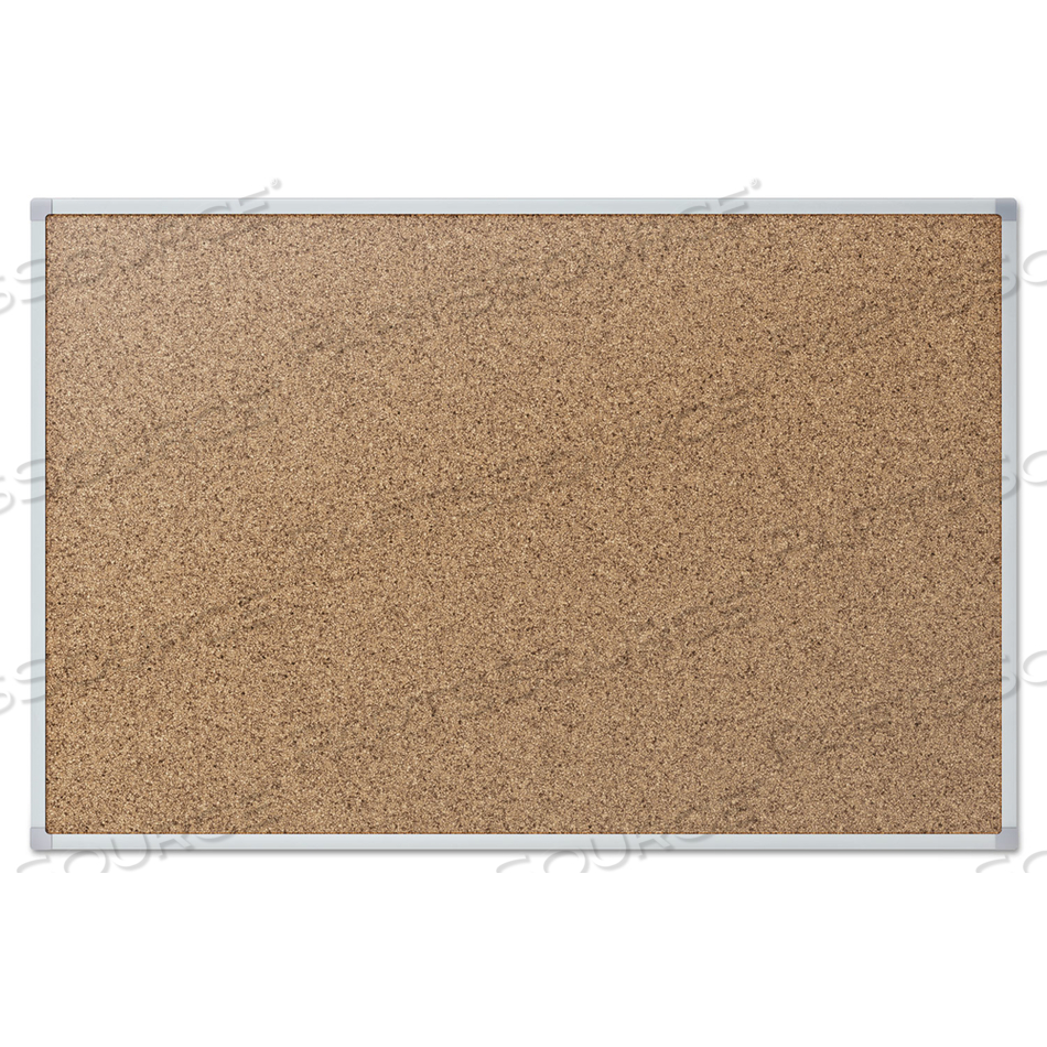CORK BULLETIN BOARD, 36 X 24, SILVER ALUMINUM FRAME by Mead CORK BULLETIN BOARD, 36 X 24, SILVER ALUMINUM FRAME by Mead