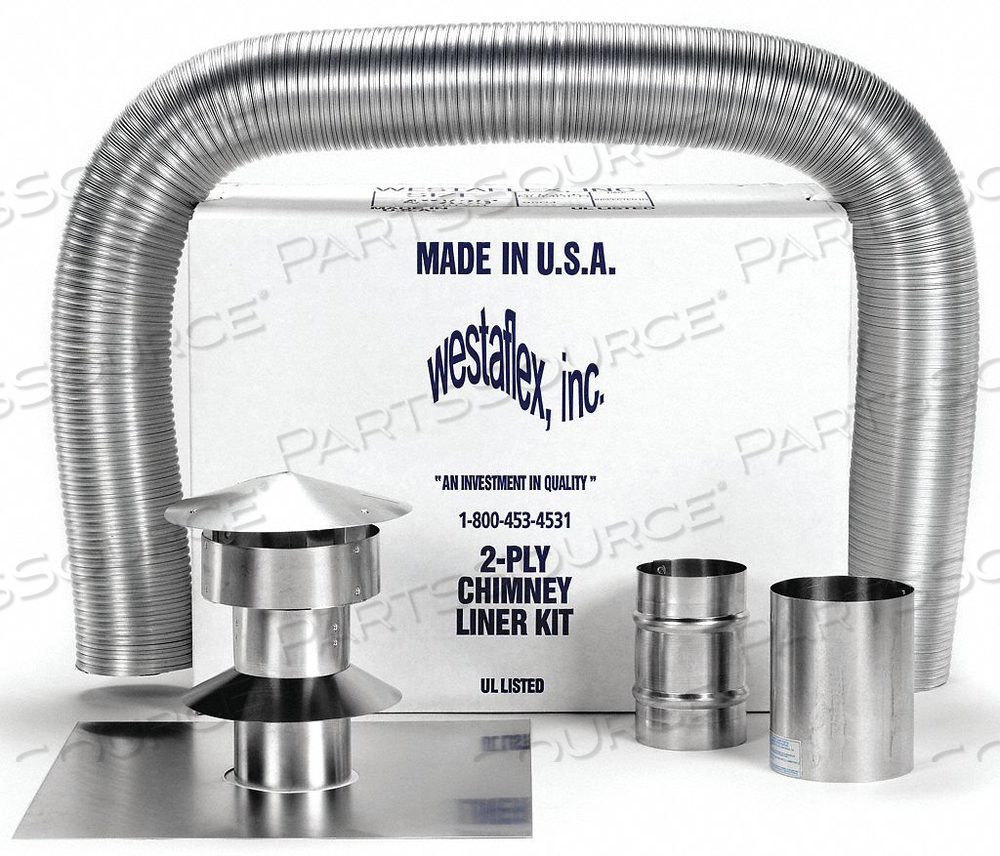 CHIMNEY LINER KIT 5 DIA 25 FT L by Westaflex