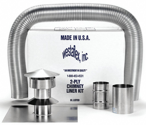 CHIMNEY LINER KIT 5 DIA 25 FT L by Westaflex