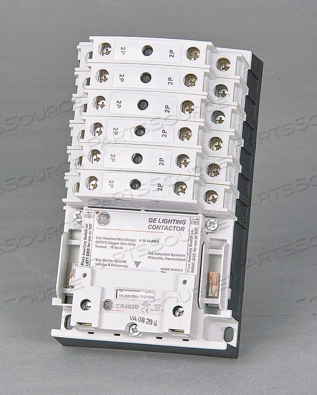 CONTACTOR PANEL W/ENCLOSURE TYPE OPEN, 30A, 12 POLE (12)NO, 120V by General Electric Company CONTACTOR PANEL W/ENCLOSURE TYPE OPEN, 30A, 12 POLE (12)NO, 120V by General Electric Company