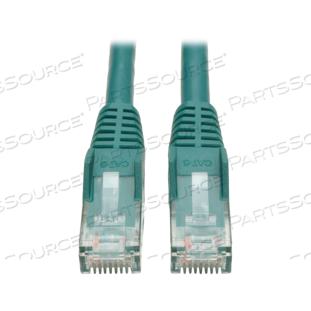 ETHERNET CABLE, CAT6 GIGABIT SNAGLESS MOLDED (UTP), RJ45 M/M, GREEN, ROUND, 20 FT by Tripp Lite