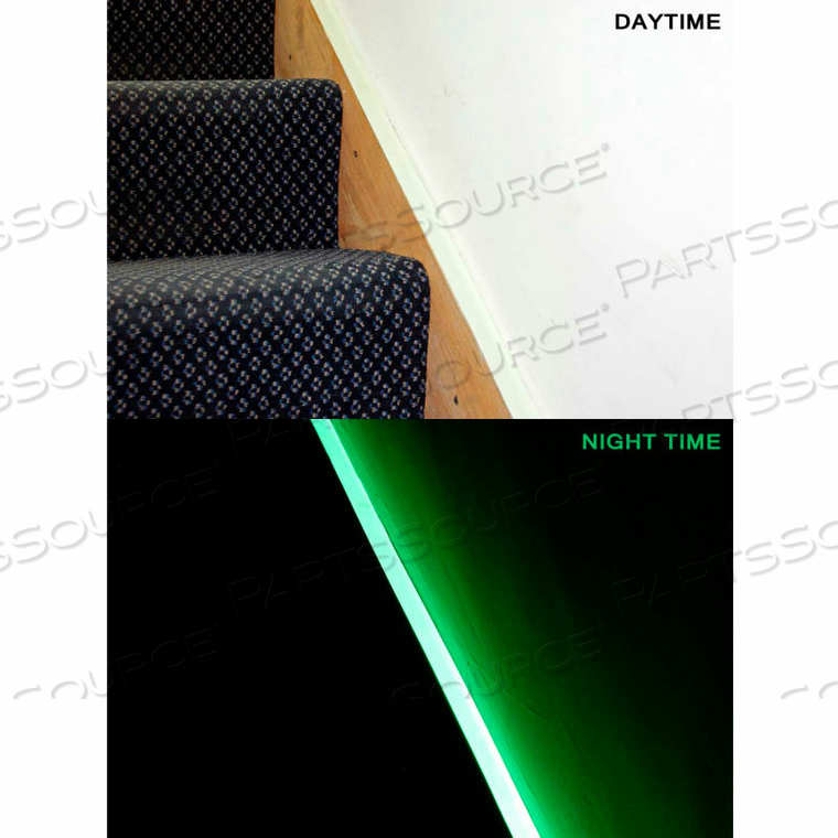 PHOTOLUMINESCENT EGRESS TAPE, GLOW IN THE DARK, 1" X 30' by Heskins LLC PHOTOLUMINESCENT EGRESS TAPE, GLOW IN THE DARK, 1" X 30' by Heskins LLC